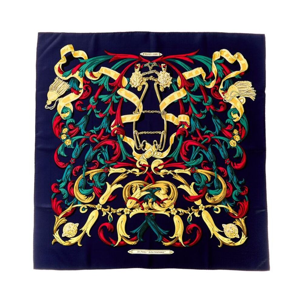 Hermès Le Mors À La Conétable Henri D'origny Silk Scarf (Authentic Pre-Loved)